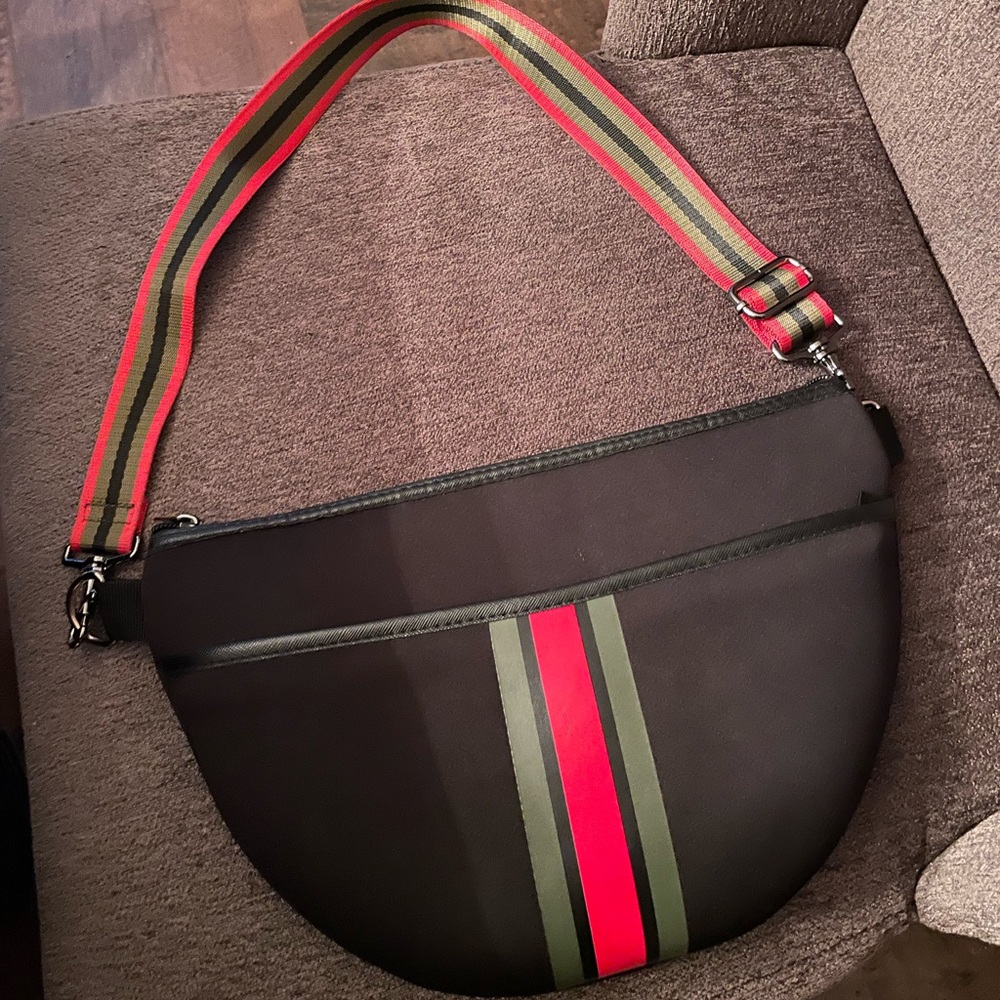 Haute shore neoprene cross body bag